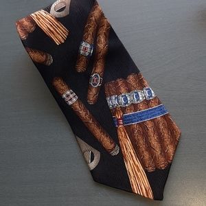 QUOTE ME necktie, Winston Churchill..cigar